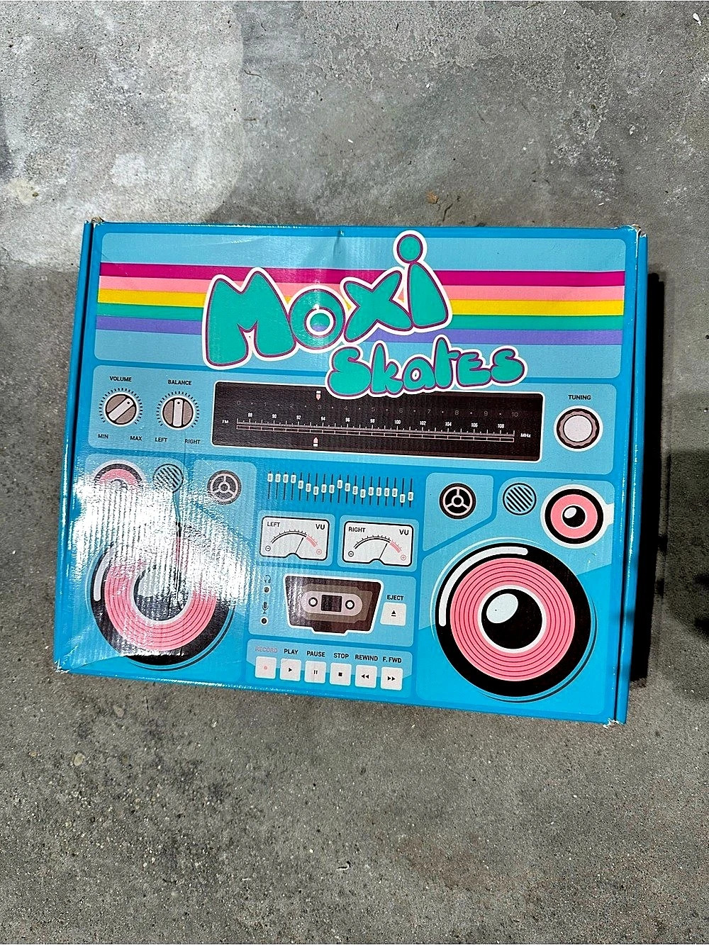 Moxi Lolly Roller Skates Orange Purple Like New